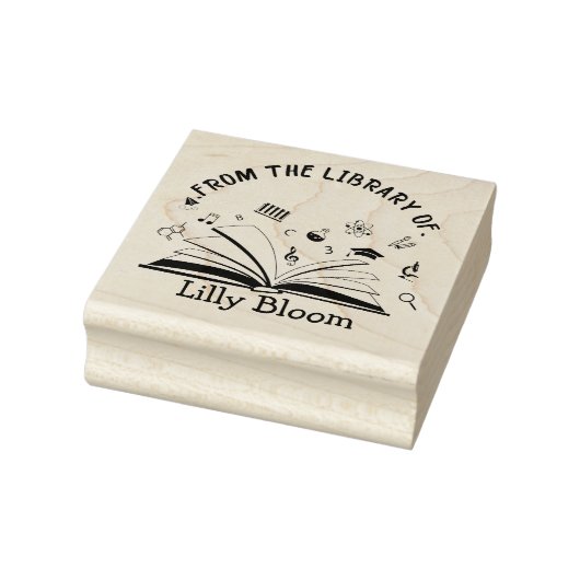 ライブラリから – 名パーソナライズされた前 ラバースタンプ (スタンプ)