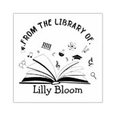 ライブラリから – 名パーソナライズされた前 ラバースタンプ (インプリント)