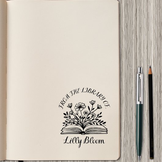 ライブラリから – 名パーソナライズされた前 ラバースタンプ