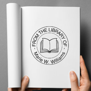 ライブラリから – 名パーソナライズされた前 ラバースタンプ