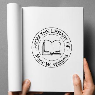 ライブラリから – 名パーソナライズされた前 ラバースタンプ