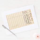 ライブラリから 長方形シール (封筒)