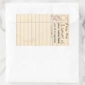 ライブラリから 長方形シール (バッグ)