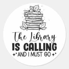 ライブラリが呼び出し中 ラウンドシール