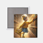 ライブラリで – イエローマグネット マグネット (正面/裏面)