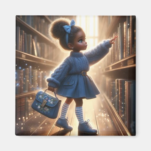 ライブラリで – Blue Magnet マグネット (正面)