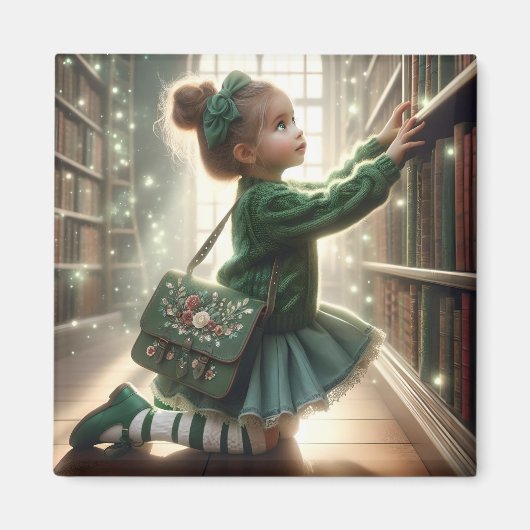 ライブラリで – Green Magnet マグネット (正面)