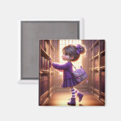 ライブラリで – Purple Magnet マグネット (正面/裏面)