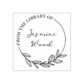 ライブラリのオリジナルフラワー ラバースタンプ (インプリント)