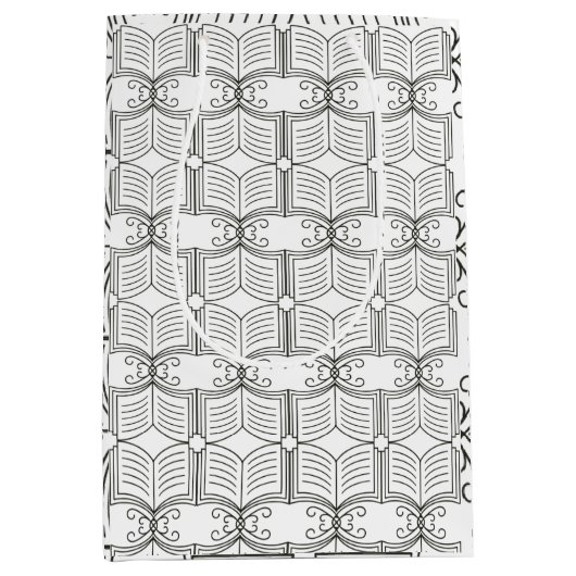 ライブラリのギフトラッピング ミディアムペーパーバッグ (正面)