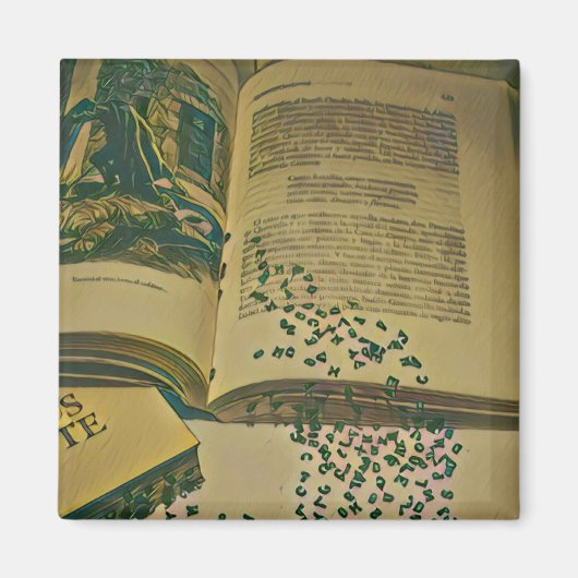 ライブラリの恋人の贈り物 マグネット (正面)