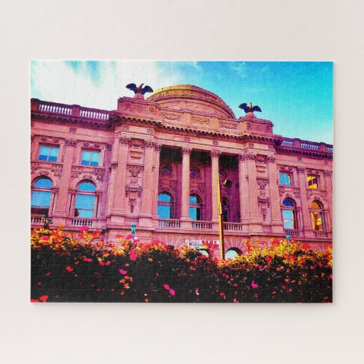 ライブラリの春 ジグソーパズル (横)