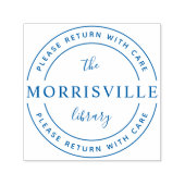 ライブラリはっきりした名ラウンドを戻す気にと セルフインキングスタンプ (デザイン)