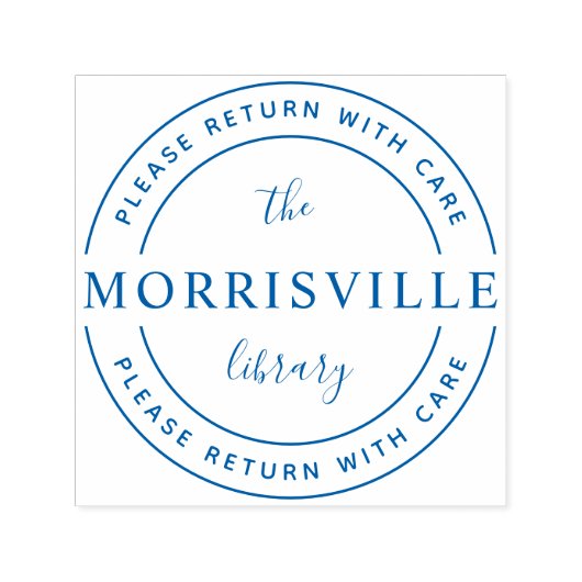 ライブラリはっきりした名ラウンドを戻す気にと セルフインキングスタンプ (デザイン)