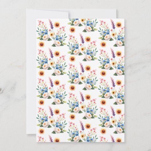 ライブラリをストック赤ちゃんシャワー賢いフクロウフローラ本 招待状 (裏面)