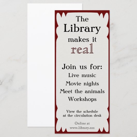 ライブラリイベントRackcard (正面/裏面)