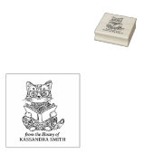 ライブラリカスタムからのヴィンテージCat ラバースタンプ (押印)