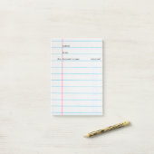 ライブラリカードのポストイット ポストイット (デスク上)