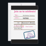 ライブラリカード誕生日招待状 招待状<br><div class="desc">美祝しくデザインされたライブラリカード誕生日招待状は、touchに繊細なピンク文字で飾られた著名なライブラリカードを搭載しユニークた。忘れられない特別な日を！</div>