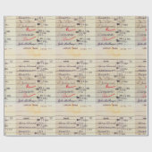 ライブラリカード23322 ラッピングペーパー (フラット)