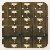 ライブラリコースター スクエアペーパーコースター (正面)