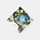 ライブラリシンプル誕生日マジカルストーリーブック スタンダードカクテルナプキン (角)