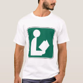 ライブラリシンボル道端サイン Tシャツ (正面)