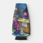 ライブラリチェックアウトのアートワーク ボトルクーラー (正面)