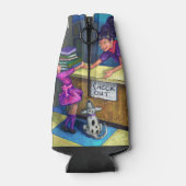 ライブラリチェックアウトのアートワーク ボトルクーラー (裏面)