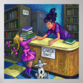 ライブラリチェックアウトのアートワーク ポスター (正面)