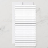 ライブラリチェックアウトカードブックトラッカーパンフレット 案内状 (裏面)