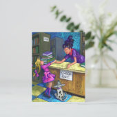 ライブラリチェックアウト葉書 ポストカード (スタンド正面)