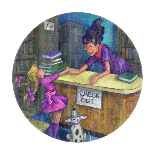 ライブラリチェックアウト カッティングボード (正面)