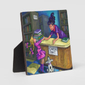 ライブラリチェックアウト フォトプラーク (正面)