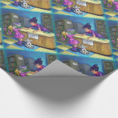 ライブラリチェックアウト ラッピングペーパー (角)