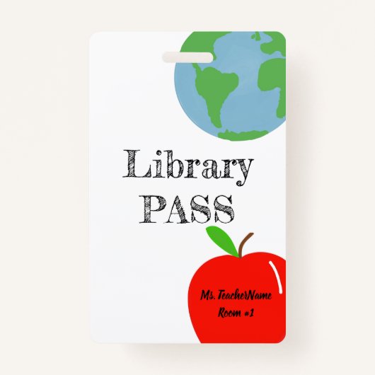 ライブラリパパーソナライズされたス バッジ (正面)