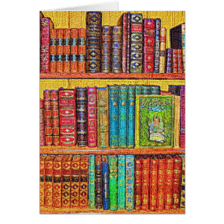 ライブラリブックグリーティングカード