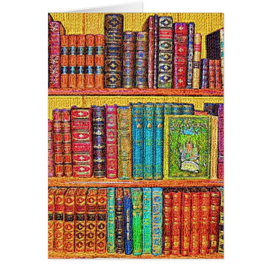 ライブラリブックグリーティングカード (正面)