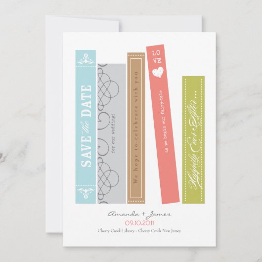 ライブラリブック日付の保存 セーブザデート (正面)