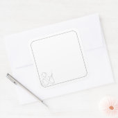 ライブラリラベル(&L) | ギフトタグ | 裁縫団体や組織 スクエアシール (封筒)