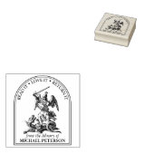 ライブラリーオブラベル ヴィンテージセントジョージのドラゴン ラバースタンプ (押印)