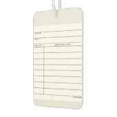 ライブラリーカードカーフレッシュナー カーエアーフレッシュナー (左)