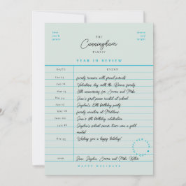 ライブラリーカード 年間ベスト Flat ホリデーカード