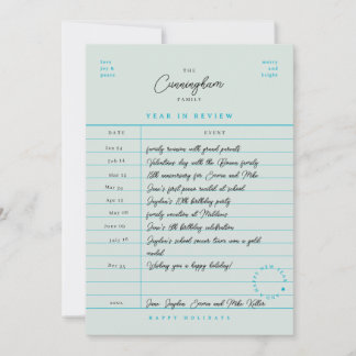 ライブラリーカード 年間ベスト Flat ホリデーカード