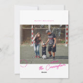 ライブラリーカード 年間ベスト Flat ホリデーカード (裏面)