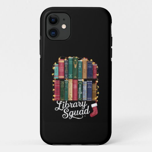 ライブラリーチーム クリスマス 読書好き チーム 読書 Case-Mate iPhoneケース (裏面)