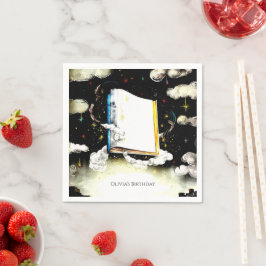 ライブラリー童話カスタムストーリーブック誕生日 スタンダードカクテルナプキン