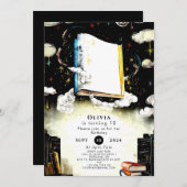 ライブラリー童話カスタムストーリーブック誕生日 招待状 (正面/裏面)