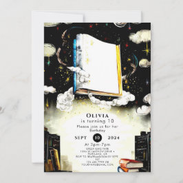 ライブラリー童話カスタムストーリーブック誕生日 招待状