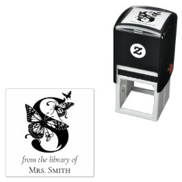 ライブラリー オブ エス バタフライ モノグラム セルフインキングスタンプ